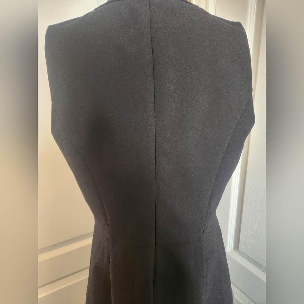 Madewell Black Dress with A- Line Skirt Size 6 - Picture 3 of 7